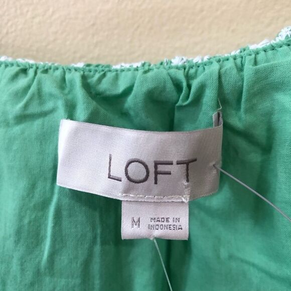 Loft Eyelet Ruffle Square Neck Tank Top - Picture 6 of 7